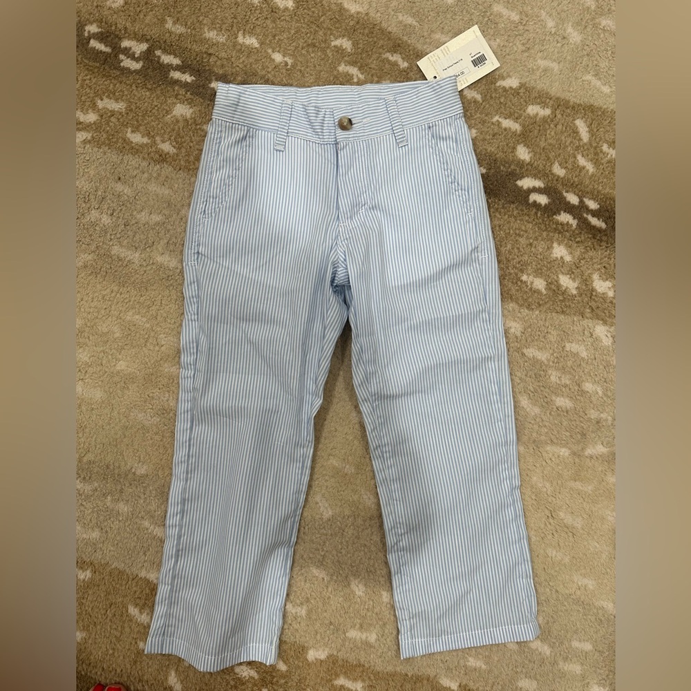 New with tags: Beaufort Bonnet Co, blue/white striped pants 4T
